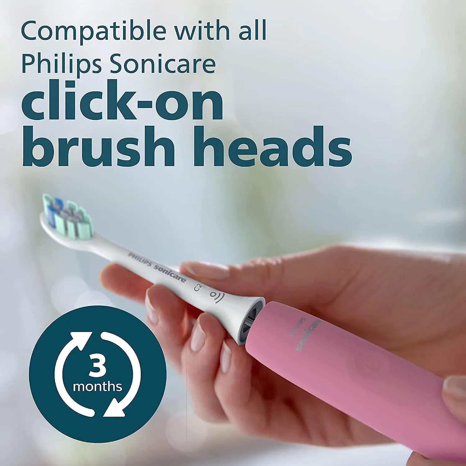 Philips Sonicare ProtectiveClean 4100 Rechargeable Electric Power Toothbrush, Pink, HX6815/01