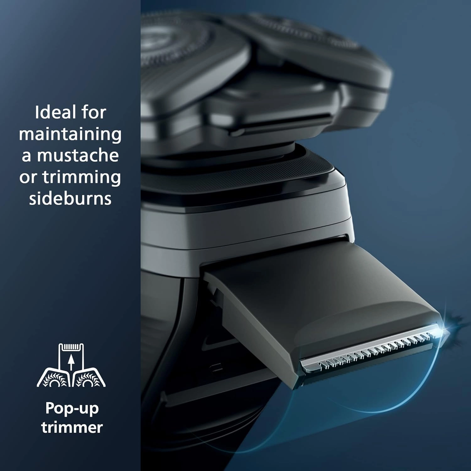 Philips Norelco Shaver 7200, Rechargeable Wet & Dry Electric Shaver with SenseIQ Technology and Pop-up Trimmer, S7887/82