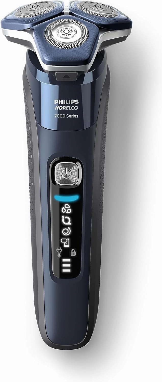 Philips Norelco Shaver 7800, Rechargeable Wet & Dry Electric Shaver with SenseIQ Technology, Quick Clean Pod, Charging Stand, Travel Case and Pop-up Trimmer, S7885/85