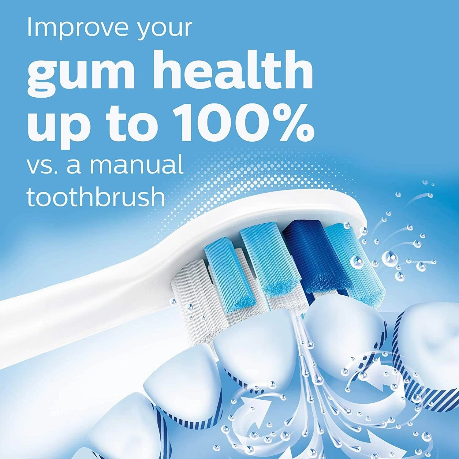 Philips Sonicare ProtectiveClean 5100 Rechargeable Electric Toothbrush, with Pressure Sensor, 3 Cleaning Modes, SmarTimer and QuadPacer, 14-Day Battery Life, Travel Case, Black, Model HX6850/60