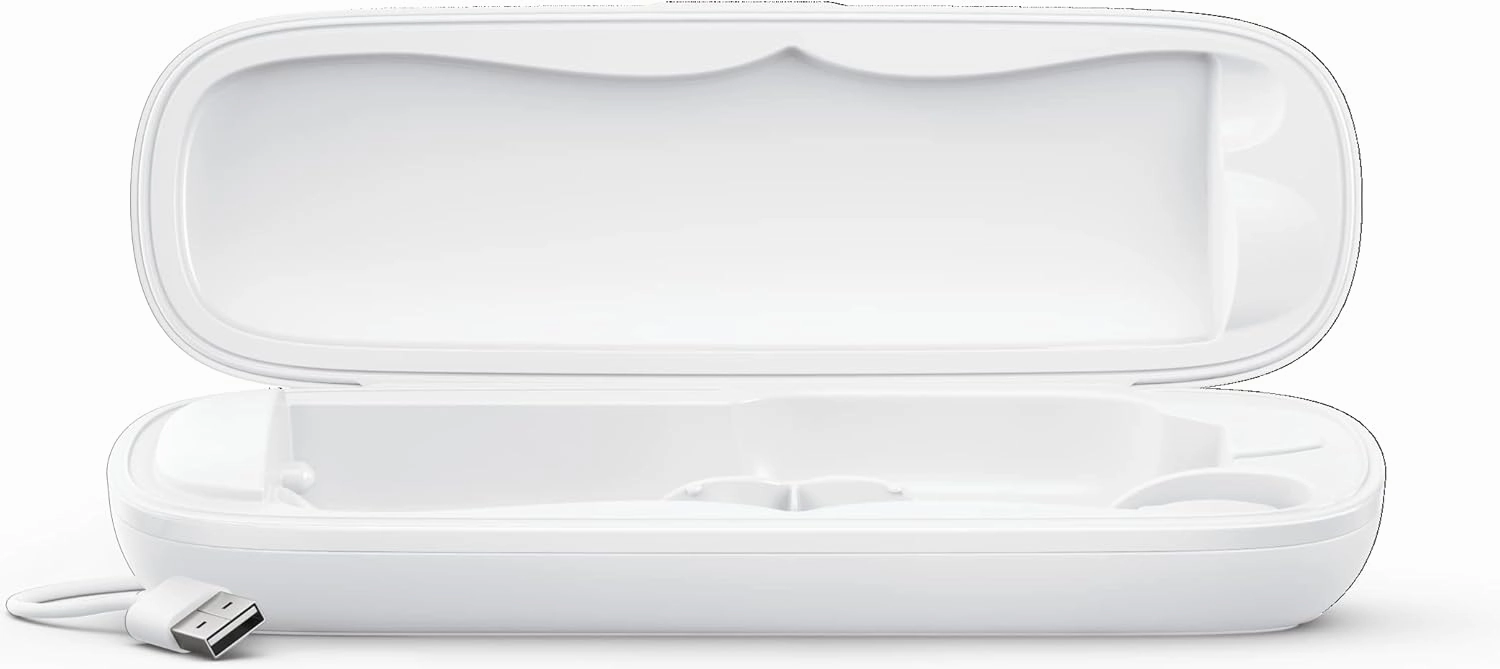 Philips Sonicare ProtectiveClean 6500 Rechargeable Electric Toothbrush, with Pressure Sensor, 3 Cleaning Modes, SmarTimer and QuadPacer, 14-Day Battery Life, Charging Travel Case, Pink, HX6462/06