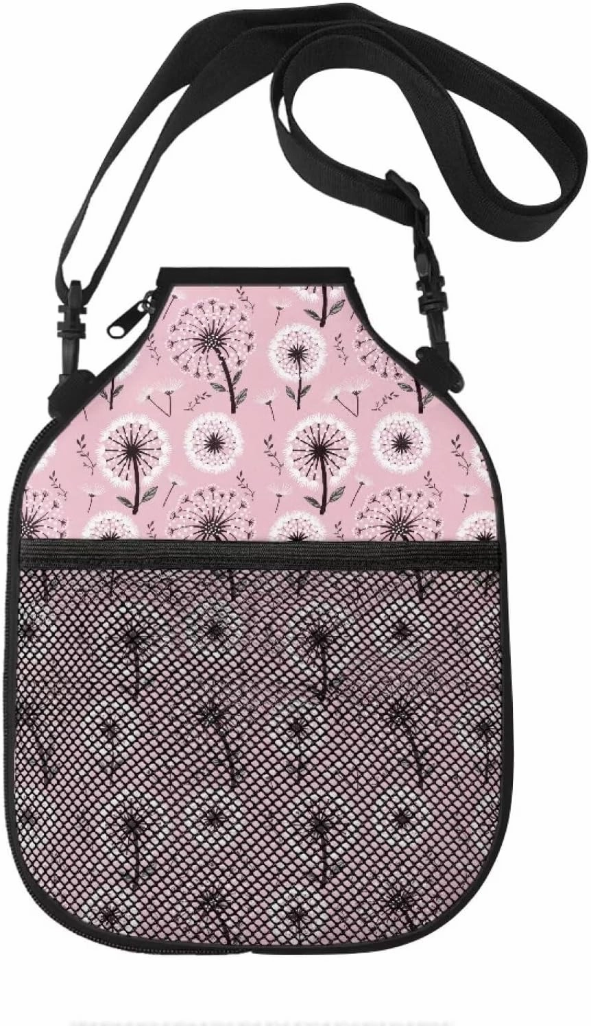 Pickleball Paddle Cover Pickle Ball Racket Protector Large Opening with Zipper Racket Sleeve with Adjustable Strap