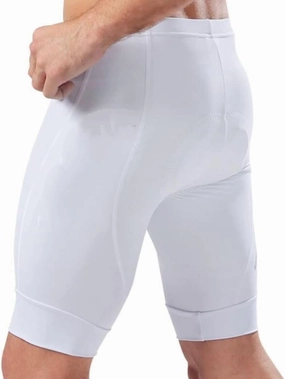 Plain Color White Laser Cut Cuff Professional Bike Cycling Bib Shorts for Men Women Gel Paddal