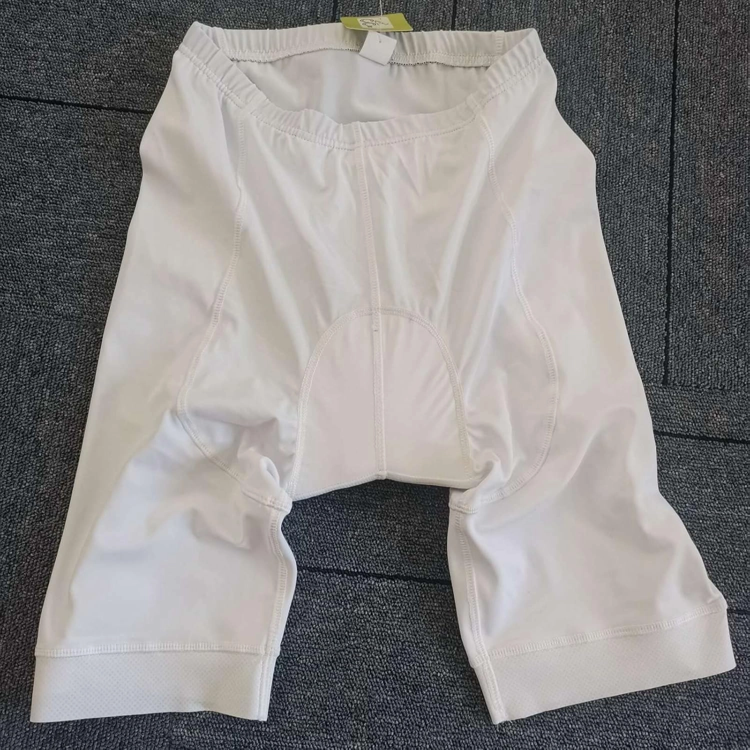 Plain Color White Laser Cut Cuff Professional Bike Cycling Bib Shorts for Men Women Gel Paddal