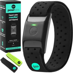 Powr Labs Bluetooth Armband Heart Rate Monitor - ANT  Compatible with Polar, Peloton, Wahoo, Strava, Garmin, Whoop