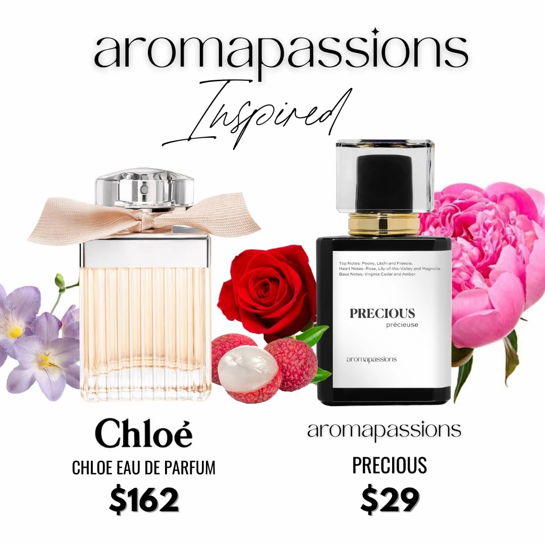 PRECIOUS | Inspired by Chloe CHLOE EAU DE PARFUM | Pheromone Perfume for Women | Extrait De Parfum | Long Lasting Dupe Clone Essential Oils Fragrance | Perfume De Mujer | (100 ml / 3.4 Fl Oz)