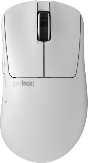 Pulsar Gaming Gears Xlite v4 Wireless Gaming Mouse, Ultra Lightweight 1.9 oz (54g), Ergonomic, Optical Switch, 32000 DPI, 750 IPS, XS-1 Sensor, 8k Compatible (Medium, White)
