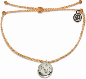 Pura Vida Bracelet Silver or Gold Crystal Mountain Coin Charm Bracelet - Handmade with Czech Crystal, Adjustable with Waterproof Band - Stackable Bracelets, Handmade Braceletss