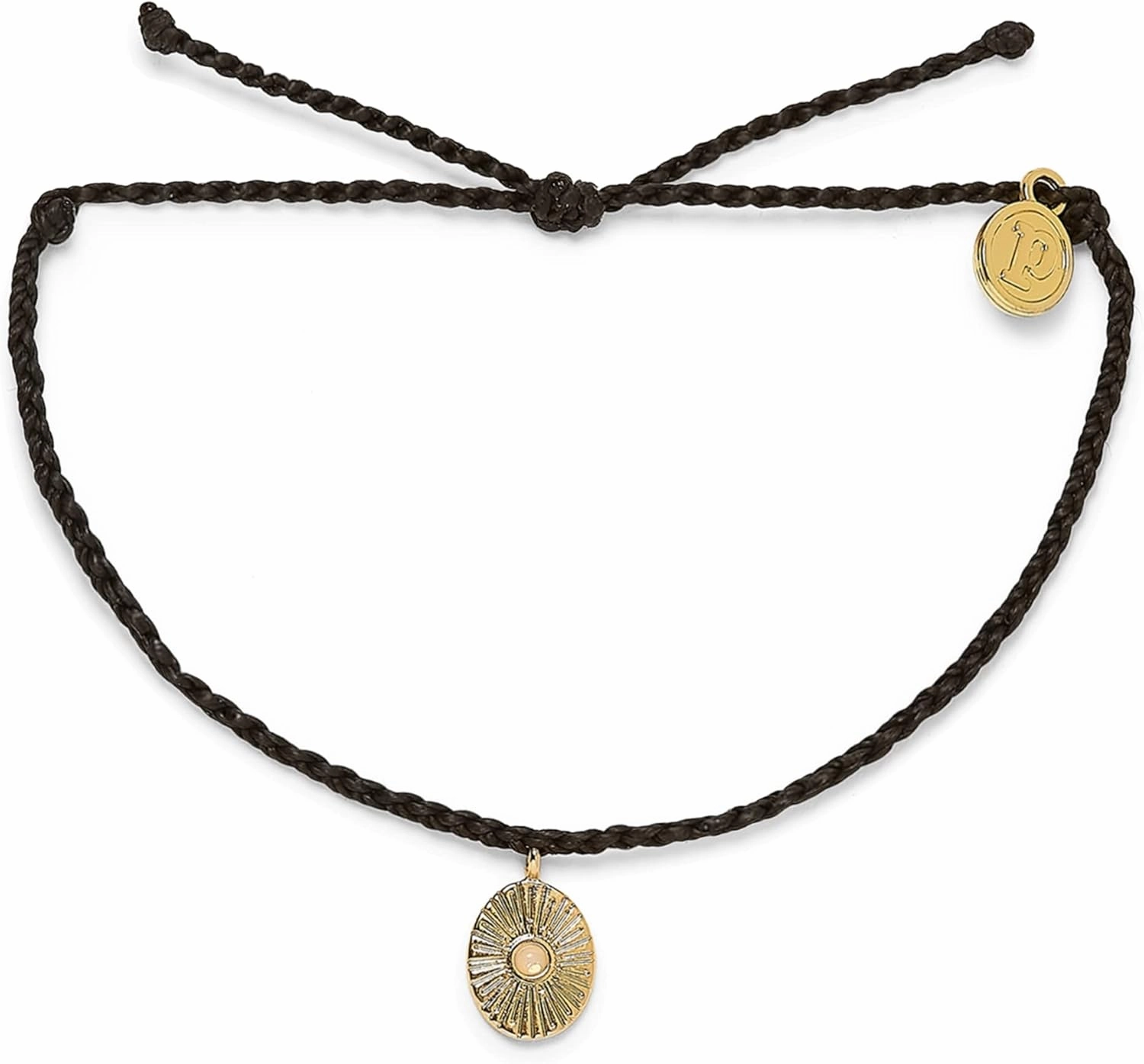 Pura Vida Bracelet Silver or Gold Sun Ray Charm Bracelet - Adjustable Bracelet with Waterproof Band, String Bracelet for Women - Stackable Bracelets, Handmade Braceletss
