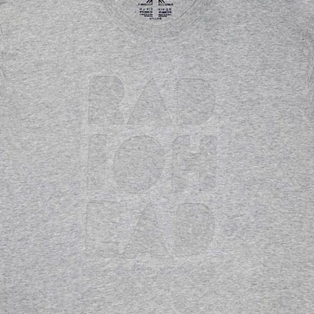 Radiohead Note Pad Cut Out Faded Print Logo T-Shirt