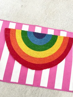 Rainbow Coir Door Mat