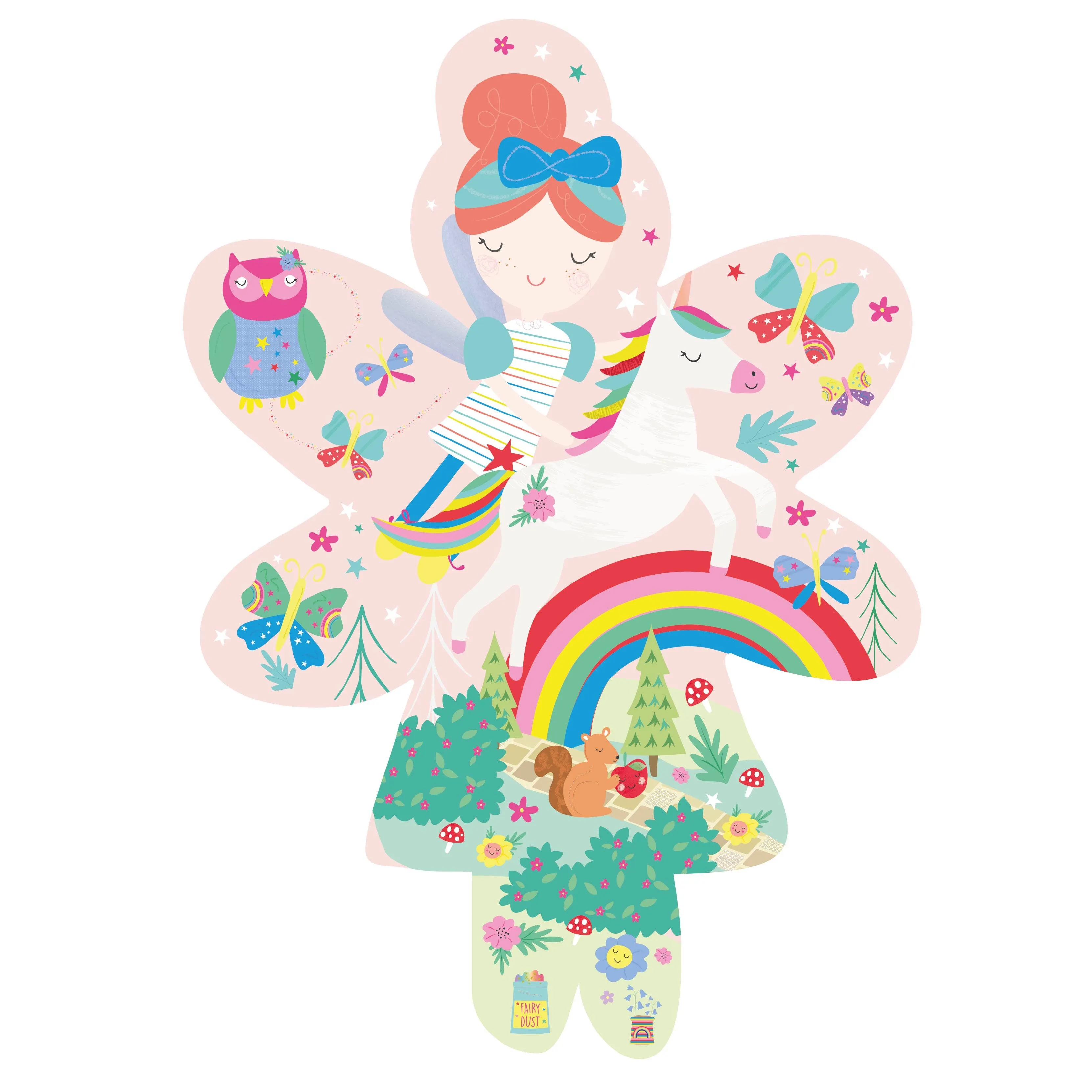 Rainbow Fairy Puzzle in Shaped Box - 20 pieces