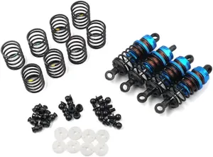 Rc Shock Absorber 4pcs 1/10 Aluminum Large Diameter 55mm Shock Absorber Set #BBG-0055 Suitable For RC Car Tracked Vehicle Parts And Accessories Upgrade Replacement And Use