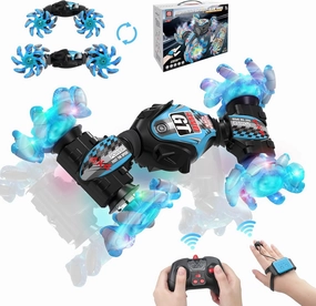 RC Stunt Car Transformer Toy Car Remote Control Stunt for Boy 8-12 Gesture Sensing Twist Car with Music Hand Controlled RC Car for Kids RC Drift Car