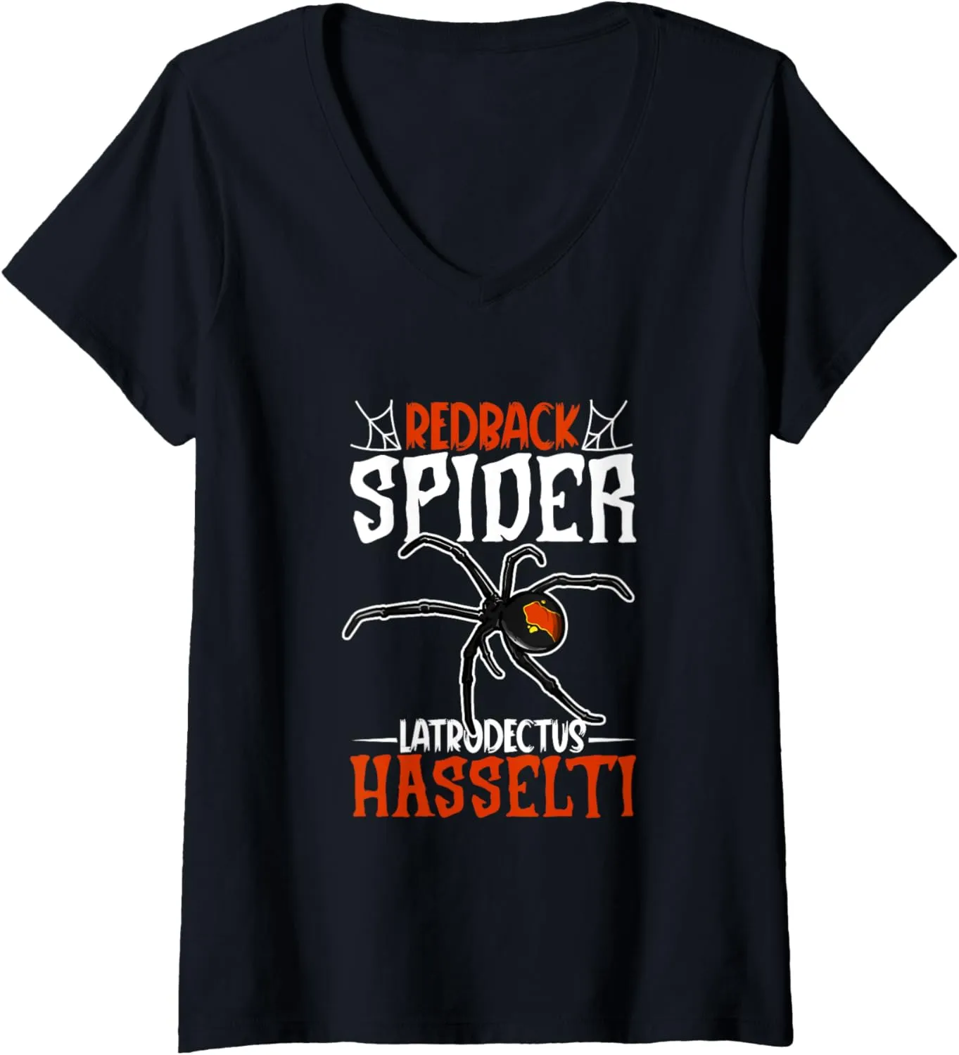 Redback spider V-Neck T-Shirt