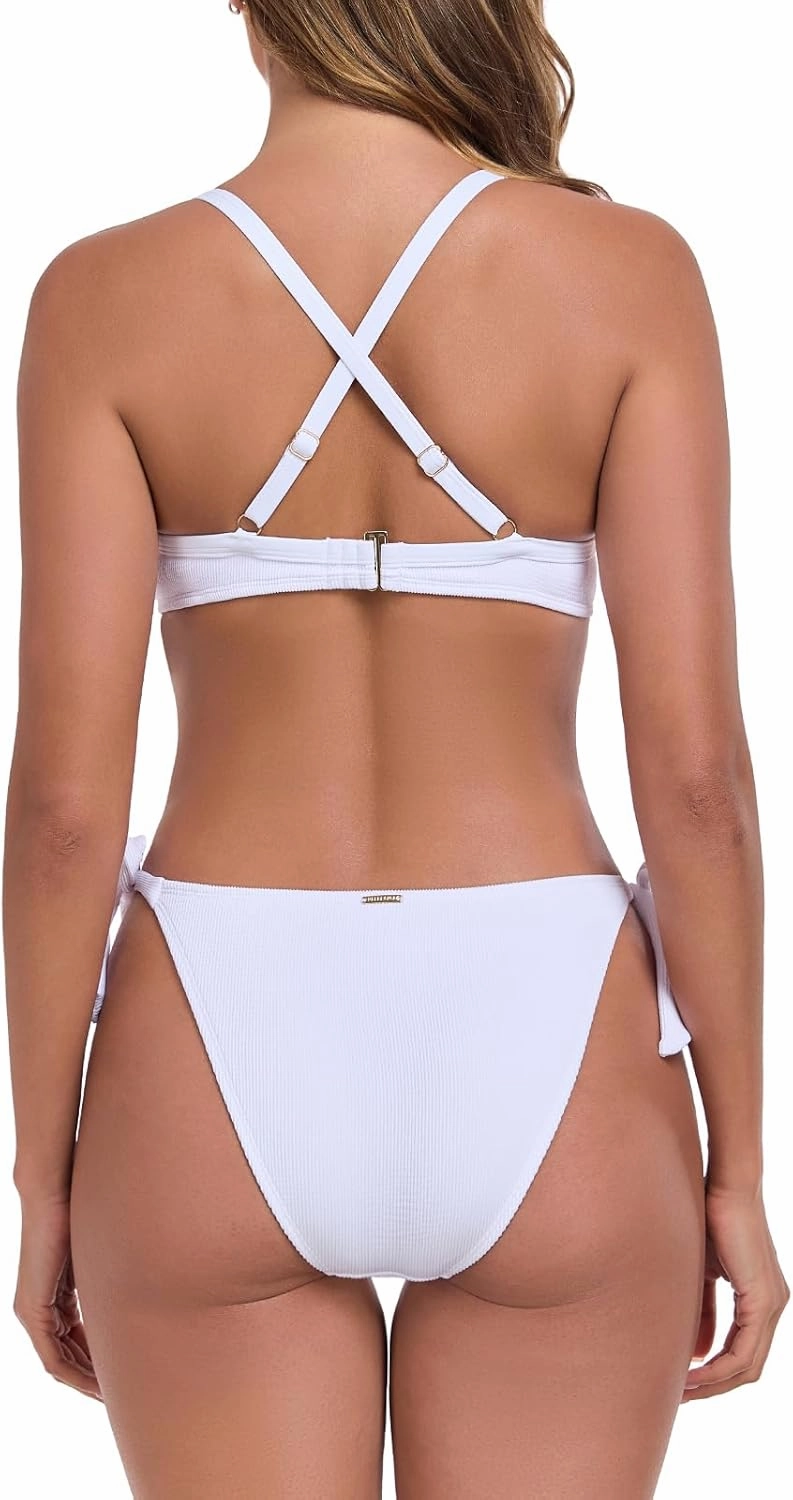 RELLECIGA Women’s Bikini Set High Cut Two Piece Swimsuit Push Up Underwire Bathing Suits