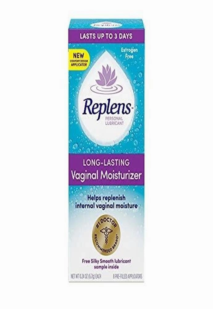 Replens Vaginal Moisturizer 8ct Bundle with Astroglide Personal Lubricant 2.5oz