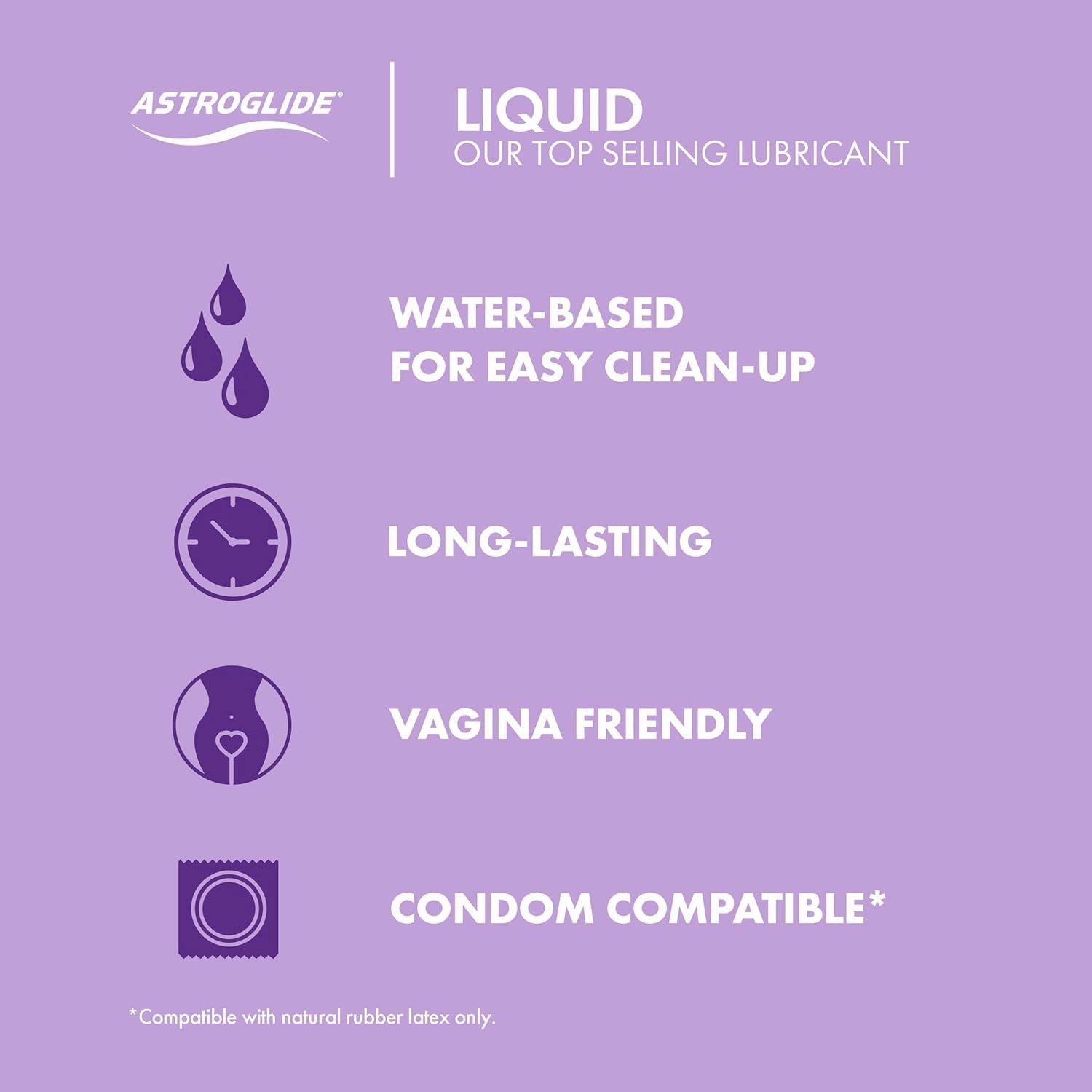 Replens Vaginal Moisturizer 8ct Bundle with Astroglide Personal Lubricant 2.5oz