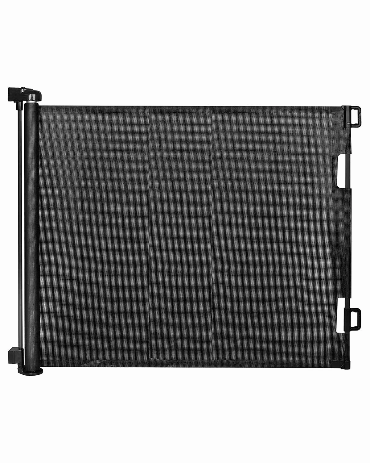 Retractable Baby Gate,Mesh Baby Gate or Mesh Dog Gate,33" Tall,Extends up to 55" Wide,Child Safety Gate for Doorways, Stairs, Hallways, Indoor/Outdoor（Black,33"x55")