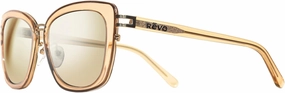 Revo Sunglasses Eva: Polarized Lens with Cat Eye Frame with Stainless Steel Detailing