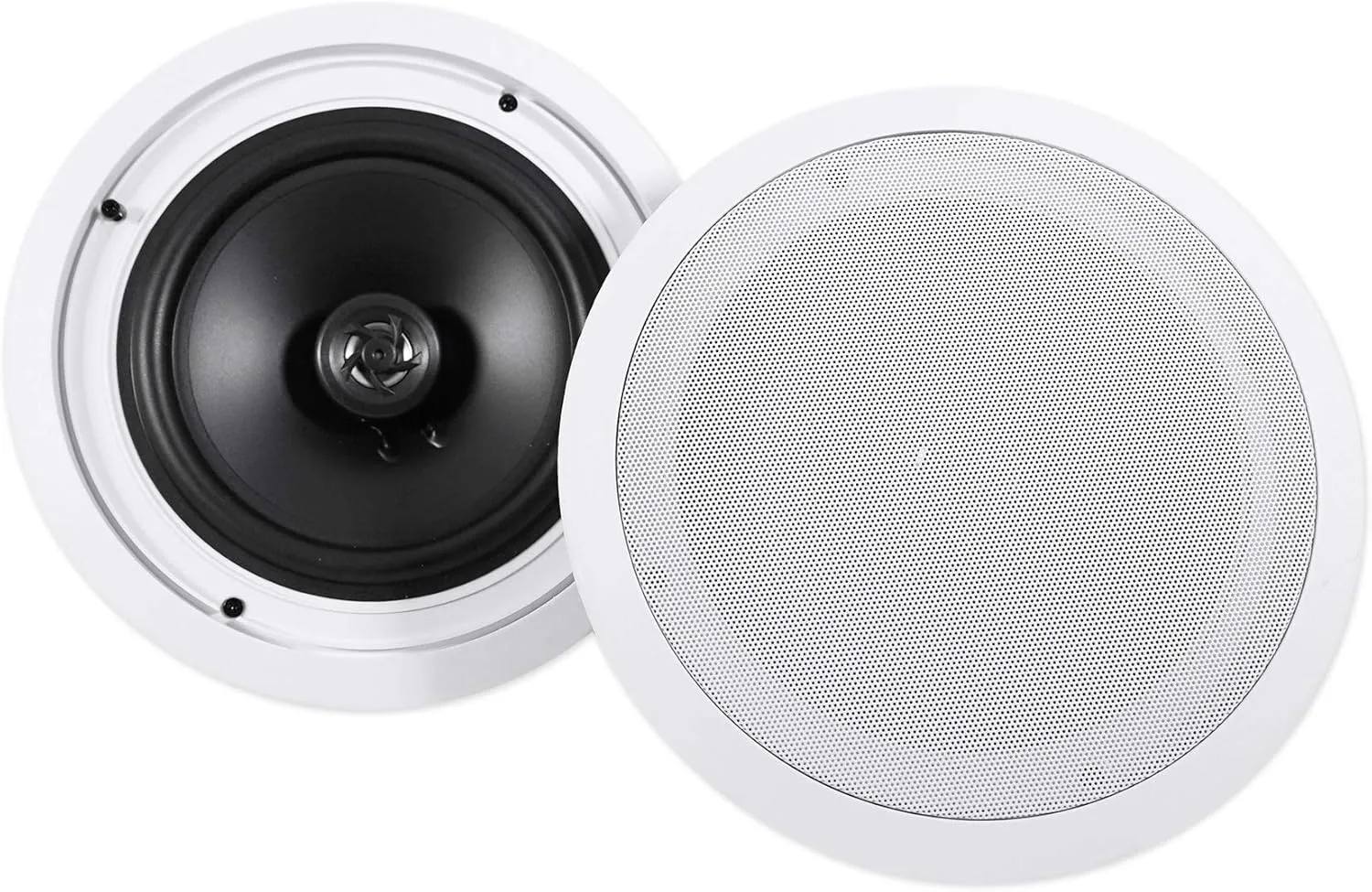 Rockville Pair HC85 8" Inch 700 Watt in-Ceiling Home Theater Speakers 8 Ohm, White