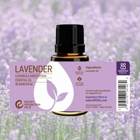 Rocky Mountain Oils Lavender Essential Oil - Diffuser Oil, Pure Essential Oils for Diffuser and Aromatherapy, Perfect for Hotel, Spa, Sleep Diffuser Oil
