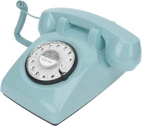 Rotary Landline Telephone, Vintage Phones Landine Telephone Old Fashioned Desk Corded Phonesold Home with Mechanical Ringer for Home Office