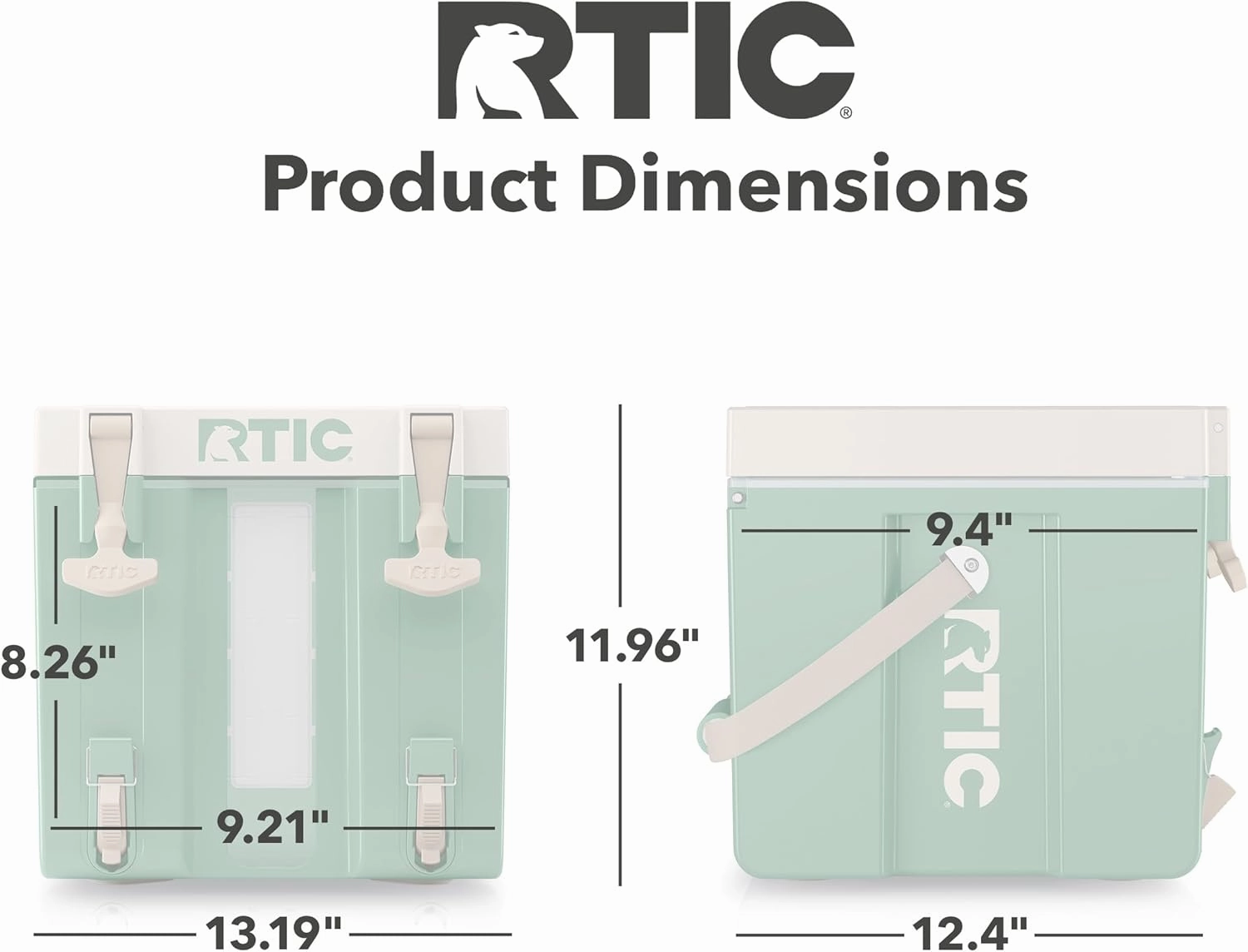 RTIC Halftime Water Cooler Portable Carrier Container, Drink Beverage Dispenser, Stackable with 2 Taps, Bottleless, BPA-Free, for Sports, Camping, BBQ, Parties, Picnic, & More, Sage