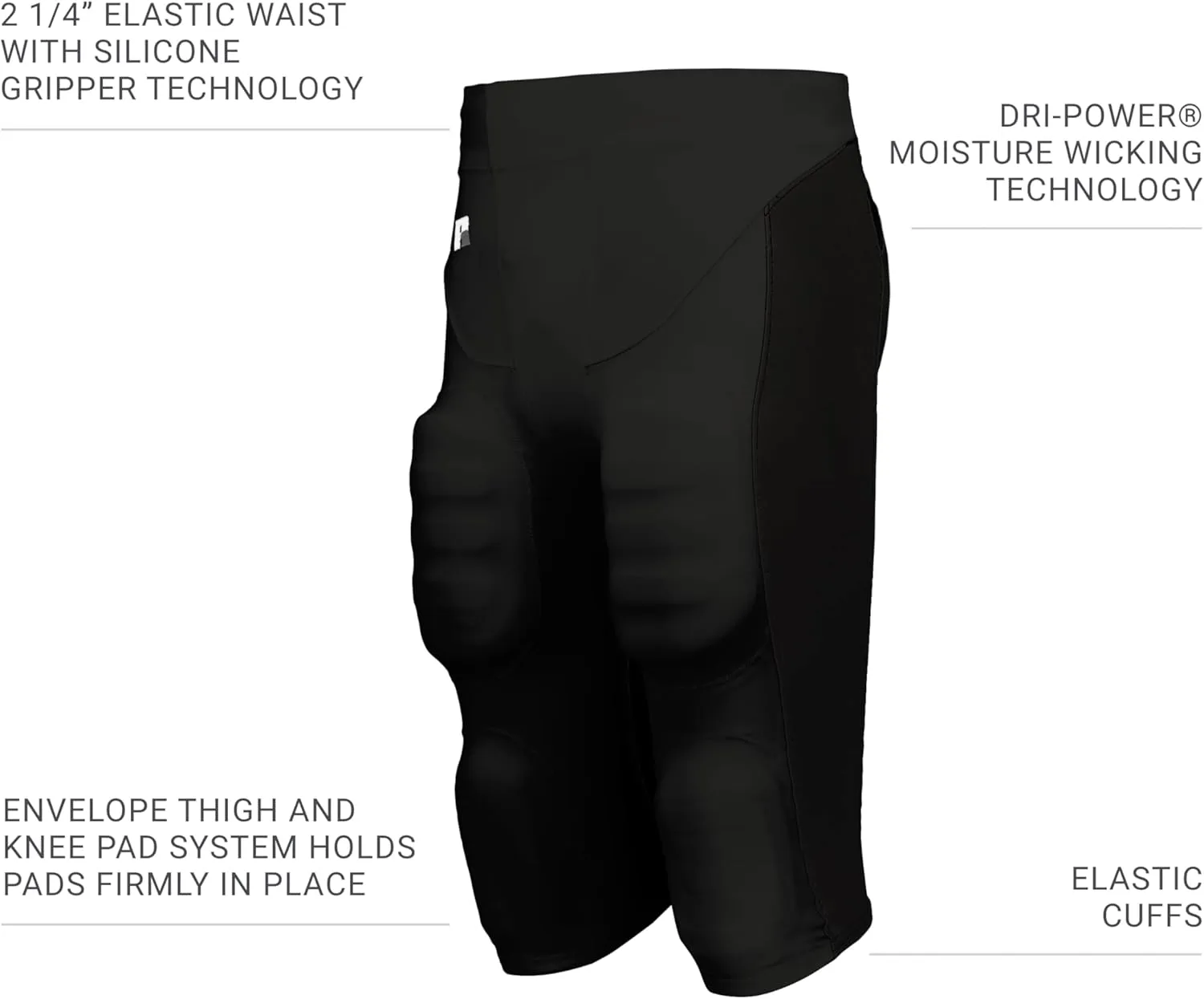 Russell Athletic Men's Beltless Football Pant