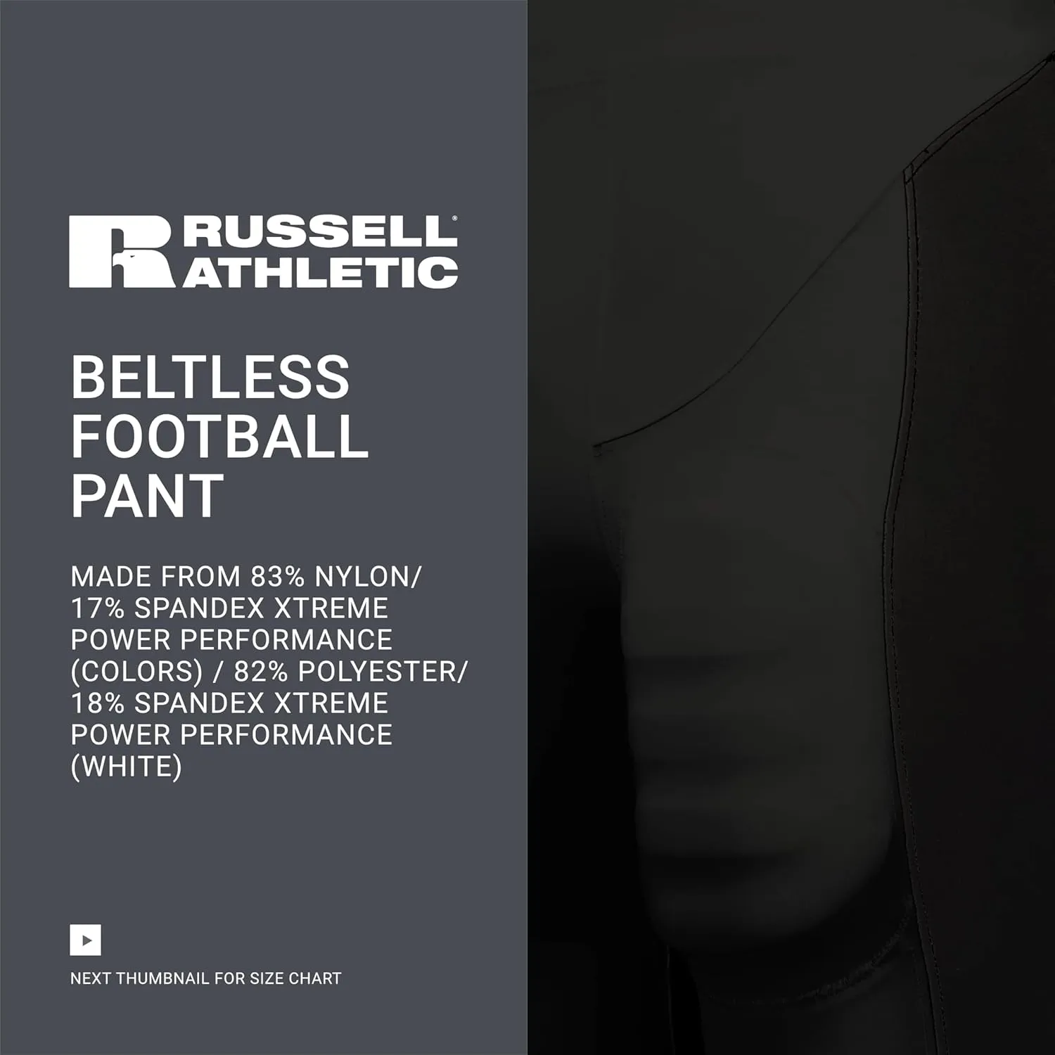 Russell Athletic Men's Beltless Football Pant