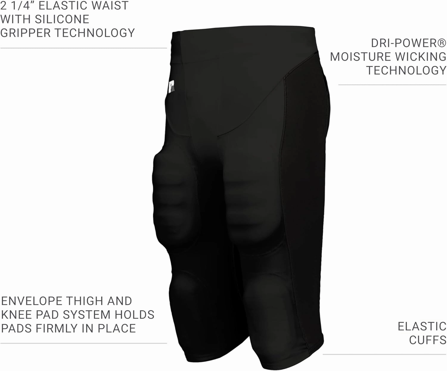 Russell Athletic Men's Beltless Football Pant