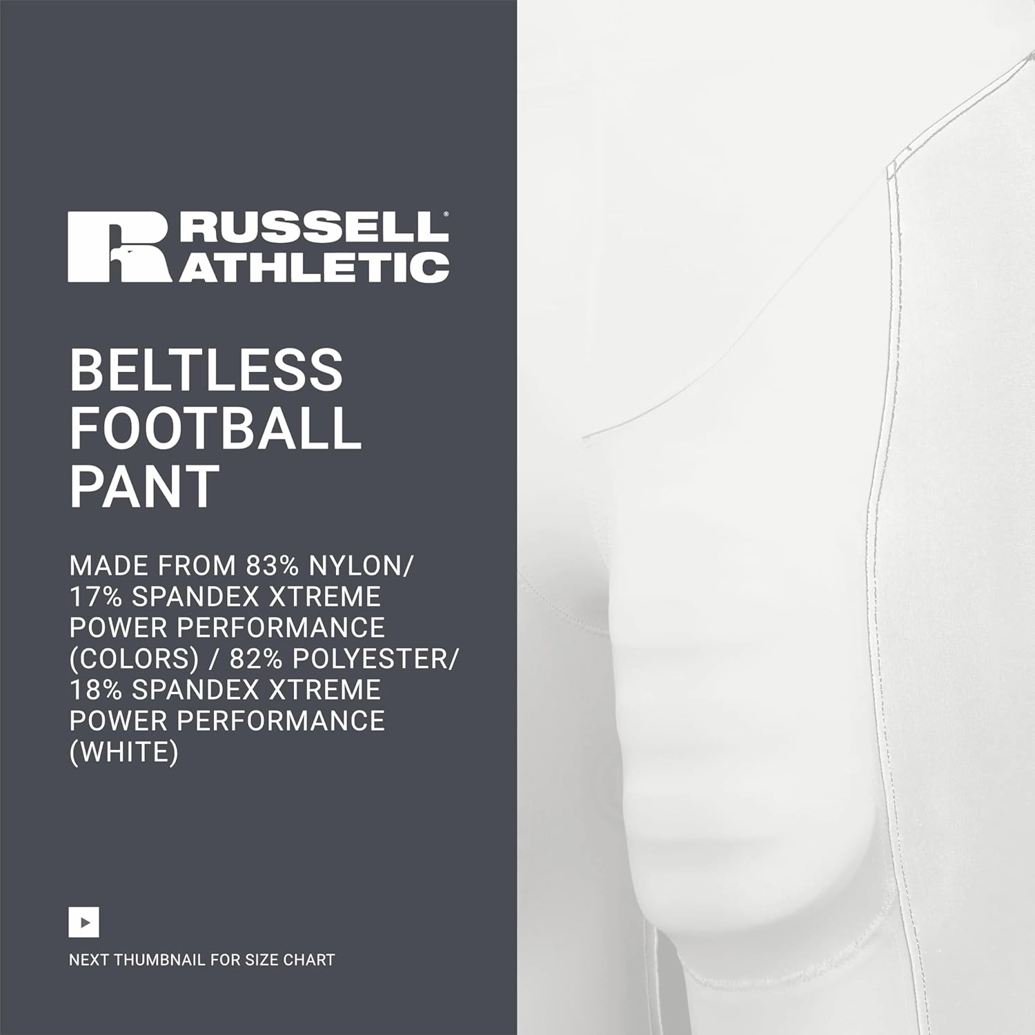 Russell Athletic Men's Beltless Football Pant