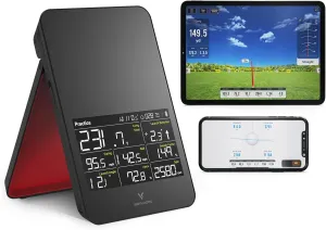 SC4 PRO Golf Launch Monitor & 3D Driving Range Simulator for Indoor and Outdoor Use | Portable Golf Swing Analyzer & Golf Tracker with Built-in Screen