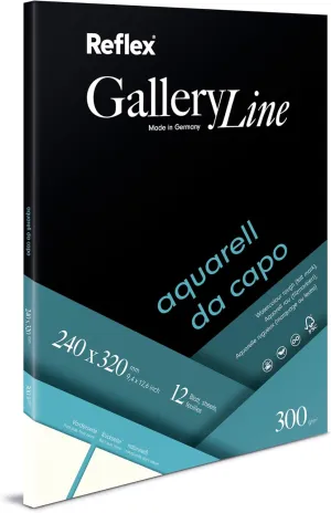 Schoellershammer Watercolour Paper Da Capo 24x32cm 300g/m2 pad 12 Sheets