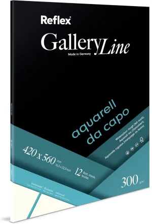 Schoellershammer Watercolour Paper Da Capo 42x56cm 300g/m2 pad 12 Sheets