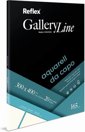 Schoellershammer Watercolour Paper Da Capo 30x40cm 165g/m2 pad 20 Sheets