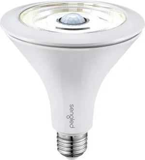 Sengled Smart Flood Light Bulbs work with SmartThings Hub, Echo 4th, Echo Plus, Alexa, Google, Zigbee Hub Required, PAR38 Led Bulb Motion Sensor Light Outdoor, Dusk to Dawn, 3000K, 1200LM, 1 Pack