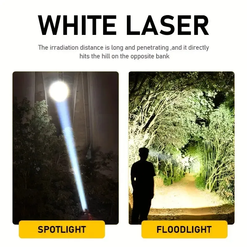Sensor Headlights Built-in Battery USB Rechargeable 3 Modes of Portable Flashlight