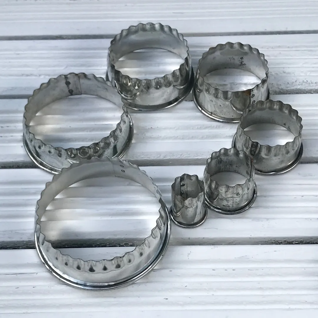 Set of 7 Tala crinkle cut pastry cutters