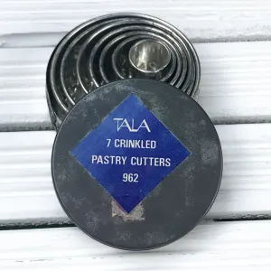 Set of 7 Tala crinkle cut pastry cutters