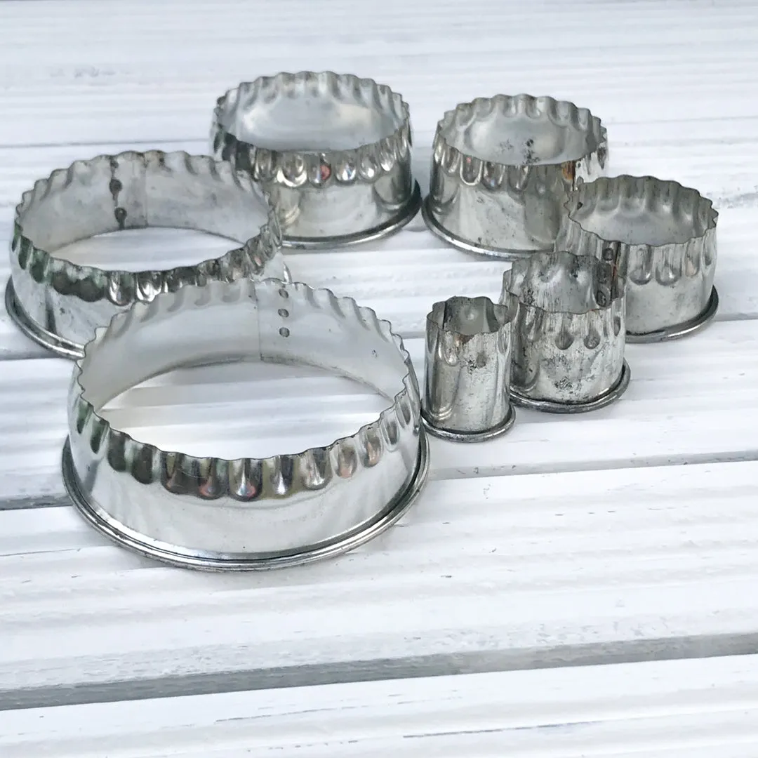 Set of 7 Tala crinkle cut pastry cutters
