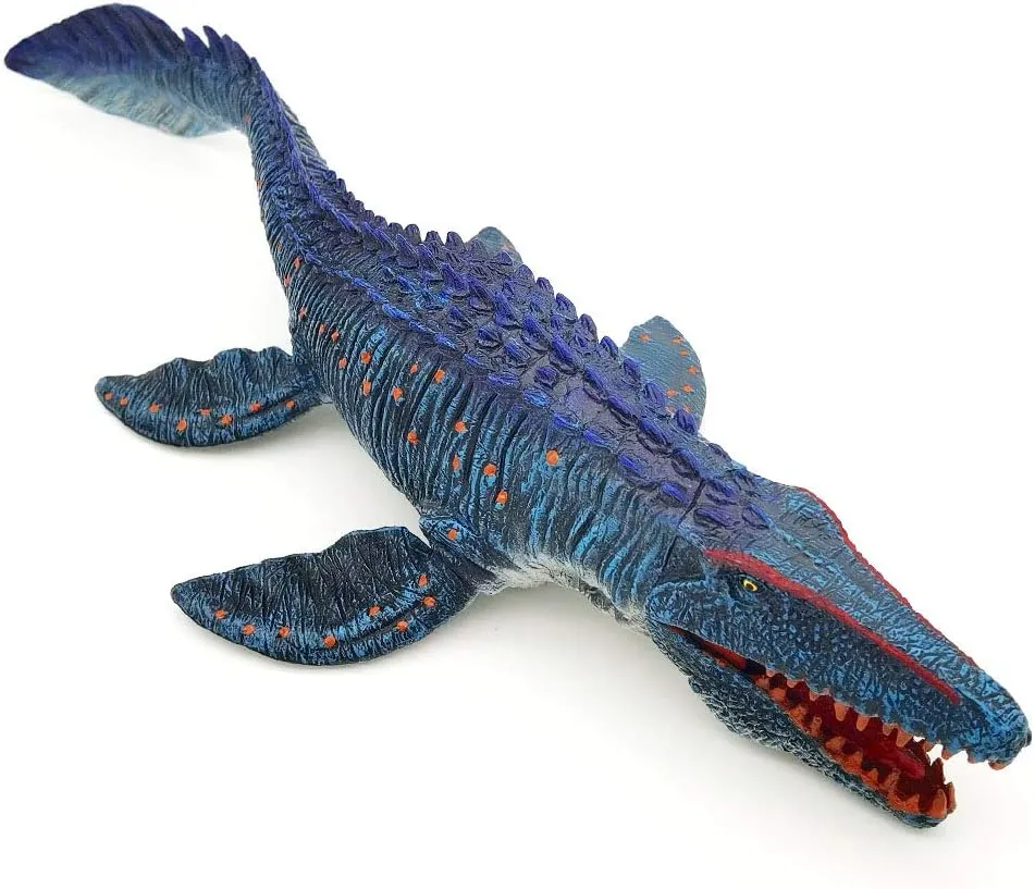 SIENON Jurassic Large Mosasaurus Dinosaur Toy 13.4’’, Realistic Dinosaur Toy Figures, Dinosaur Figurine, Deep Sea Monster Plastic Ocean Protector Dinosaur for Bath Pool Toy, Cake Topper Decoration