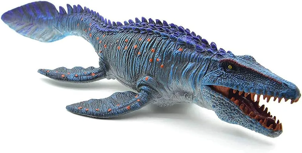 SIENON Jurassic Large Mosasaurus Dinosaur Toy 13.4’’, Realistic Dinosaur Toy Figures, Dinosaur Figurine, Deep Sea Monster Plastic Ocean Protector Dinosaur for Bath Pool Toy, Cake Topper Decoration