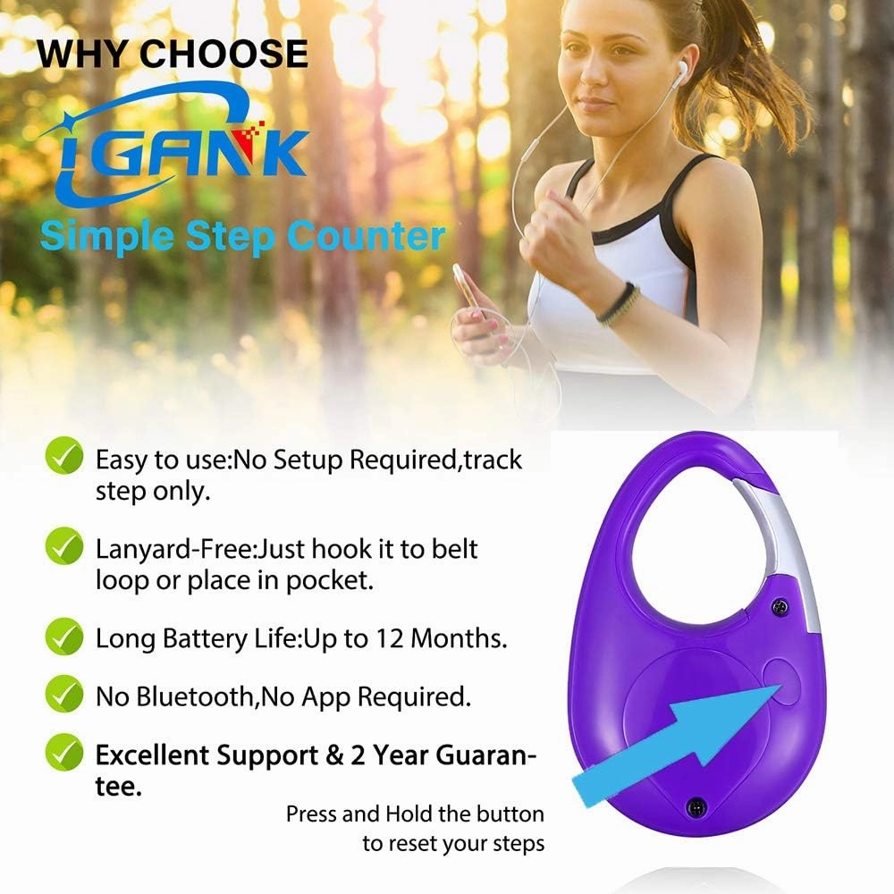 Simple Walking Pedometer 3D Step Counter for Men Women Kids