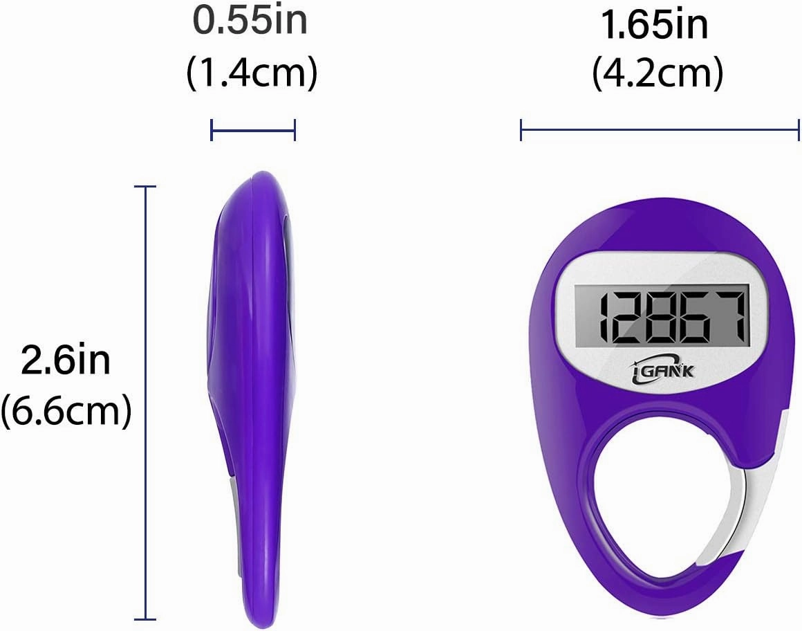 Simple Walking Pedometer 3D Step Counter for Men Women Kids