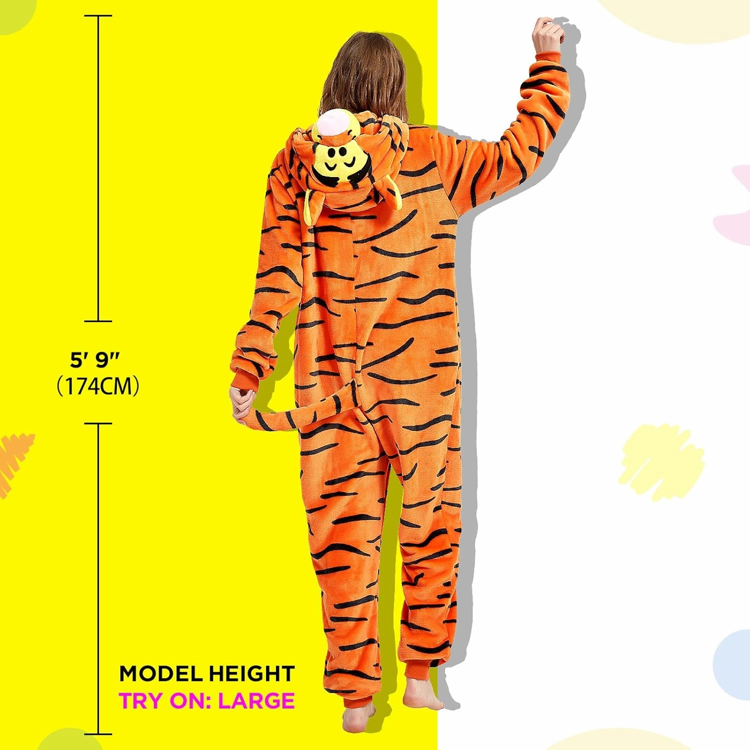 Snug Fit Adult Unisex Onesie Cosplay Costume，One Piece Pajama Halloween Homewear Suit for Women and Men