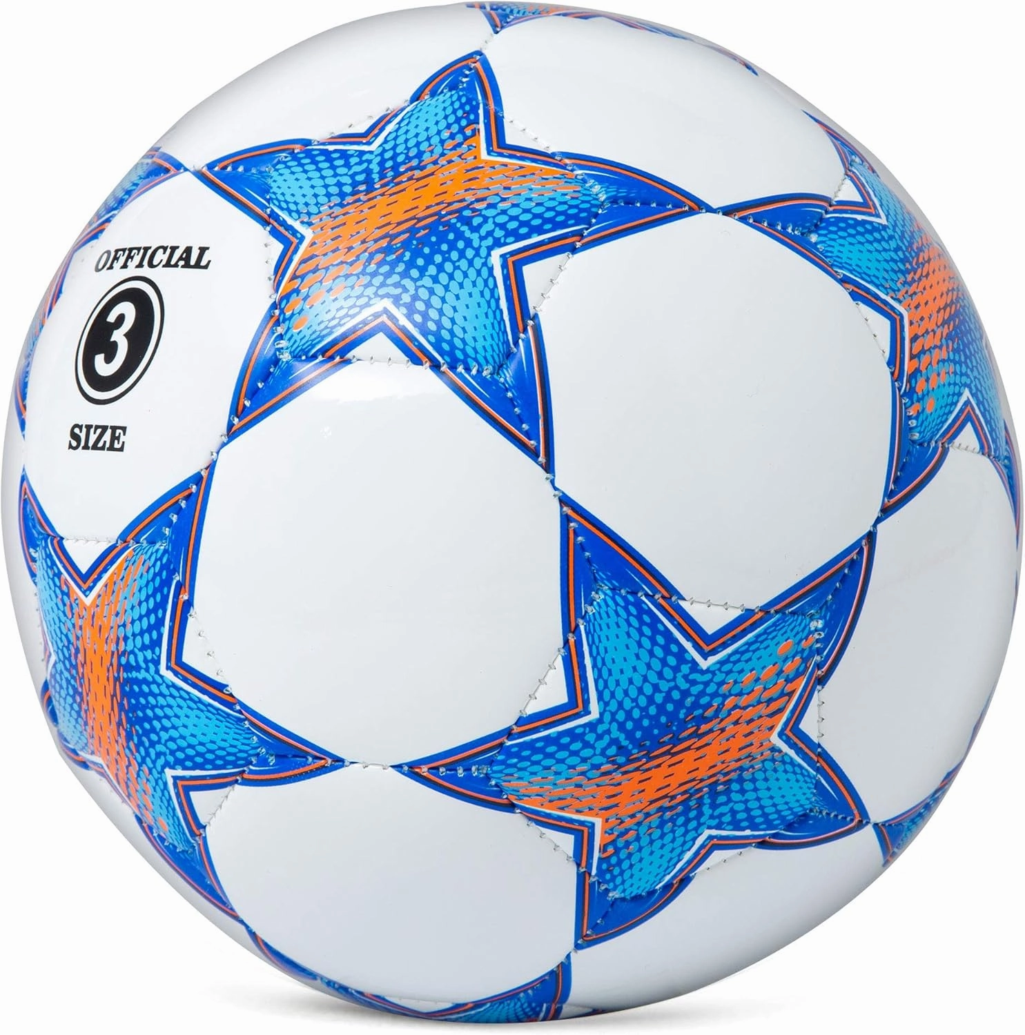 Soccer Ball Size 1.5& Size 3 & Size 4 & Size 5 for Kids and Adult, Ball Toys with Star Pattern Official Size Soccer Balls for Training, Playing, Boys, Girls, Toddlers, Adult