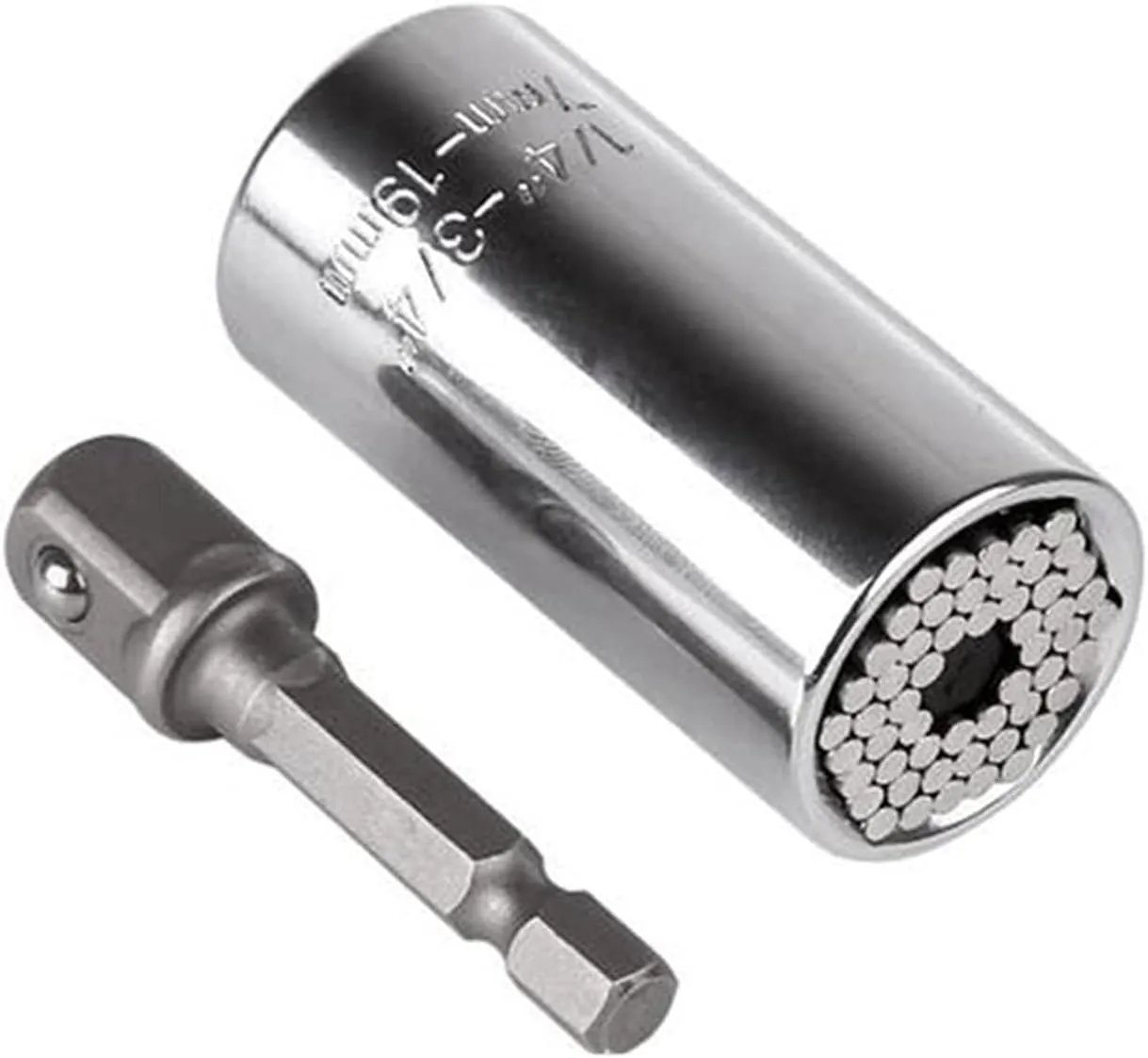 Socket Grip Ratchet Wrench Power Drill Adapter 105 Degree Right Angle Driver Extension Power Drill Hand Tools 7mm-19mm Universal Chuck(Only Sleeve)