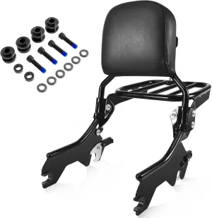 Softail Holdfast Sissy Bar Upright For Harley Softail Deluxe Street Bob Heritage Classic Softail Slim FLDE FLHC FLHCS FLSL FXST FXBB FXBBS Sport Luggage Rack 2018-2025