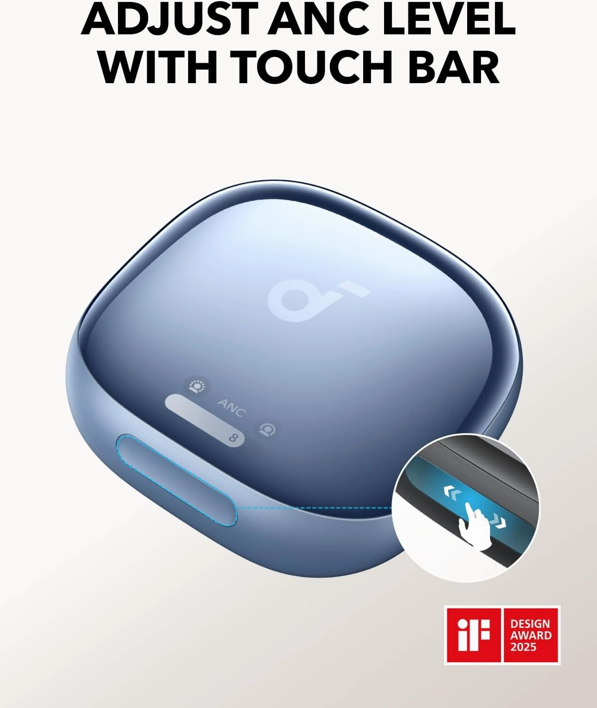 Soundcore Liberty 4 Pro by Anker, Noise Cancelling Wireless Earbuds, 7-Sensor and Real-Time Adaptive Noise Cancelling, 2× Faster Charging, Studio-Level Hi-Fi Music, Clear Calls with 6 Mics and AI